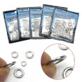 thumbnail image 3 of 50 Pcs Heavy Duty Fishing Solid Ring Seamless Split ring Swivel Knot Lure Tools, 3 of 3