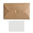 thumbnail image 1 of Sobres para tarjetas de regalo Kraft, 60 sobres pequeños con cierre de corazón, sobres de regalo hechos a mano, suministros para fiestas de cumpleaños, San Valentín, fiestas, bodas (30, 1 of 5