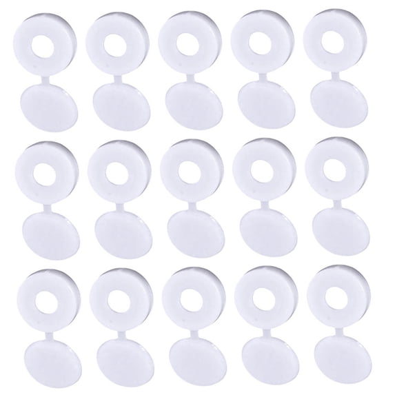 IBASETOY 100Set Screws with Caps Plastic White for Shop General Users