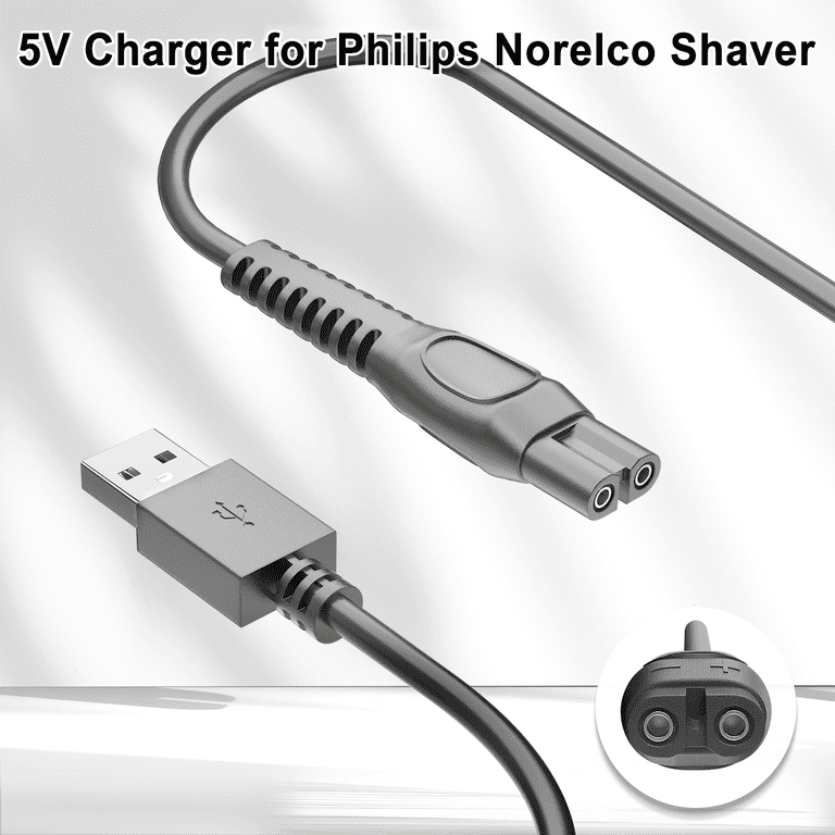 Câble USB De Recharge Pour Rasoirs Philips S3145 S3241 Etc. - 5V 1A - Marque TechExpert - Neuf