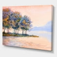 thumbnail image 3 of Designart ' The Rural Lake In Sunset Evening II ' Traditional Canvas Wall Art Print, 3 of 4
