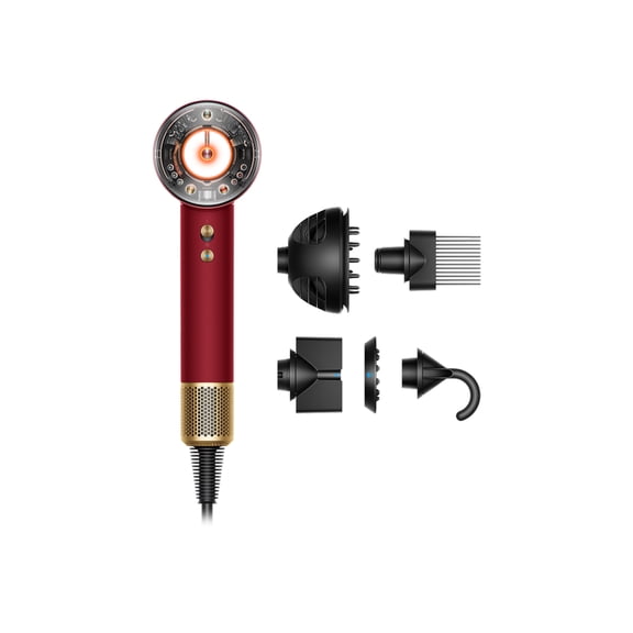 Restored Premium Dyson Supersonic Nural™ Hair Dryer | Red Velvet/Gold (Refurbished)