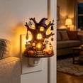 thumbnail image 6 of DAMAI Tree House Plug in Night Light,Halloween 2D Hand‑Painted Spooky Ghost Pumpkin Witch Decor Resin Lamp,Wall Plug Nightlight For Hallway Bedroom Entryway Console Shelf Decor, 6 of 6