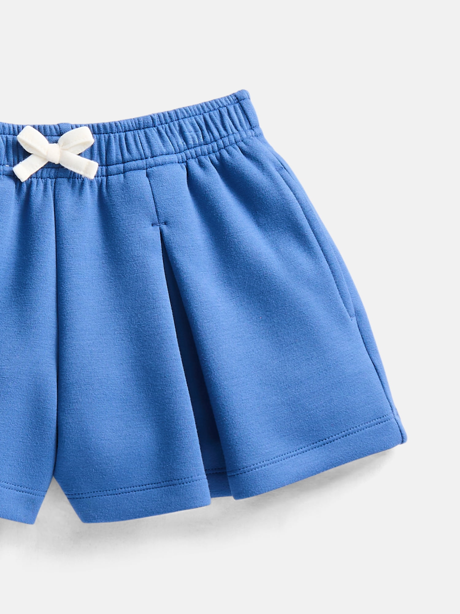 Wonder Nation Toddler Girls Athletic Pleated Shorts with Bow, Sizes 12M-5T