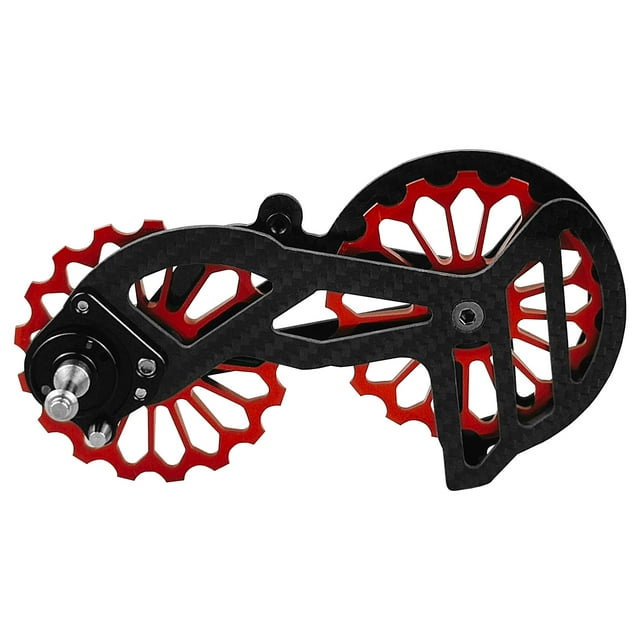 Lightweight Carbon Fiber Bike Derailleur Pulley Wheels System Ceramic Bearing Guide Roller