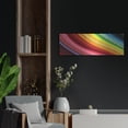 thumbnail image 4 of Luxe Metal Art 'Rainbow Hill' by Luxe Portfolio, Metal Wall Art, 36"x12", 4 of 9