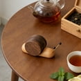 thumbnail image 4 of Walnut Wood Snail Stress Relief Coasters - Creative Funny Cool Coasters for Adults, Unique Decorative Drink Mats for Home Bar Office Tabletop, 4.92*2.95in, Coffee, 4 of 7