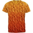 thumbnail image 2 of Halloween Red Fire Dragon Rider Armor All Over Mens T Shirt Multi SM, 2 of 2