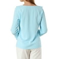 thumbnail image 3 of Allegra K Women's Peasant Blouses Ruffle V Neck Elegant Chiffon Blouse Top, 3 of 6