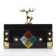 thumbnail image 3 of Caja de joyería cuadrada (Golden - Deer Large Size) Caja de almacenamiento Collar de anill MABOTO Joyero hecho con material compuesto., 3 of 7