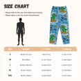thumbnail image 2 of Pajama Pants Women, cute Dinosaur surfboard print Sweatpants Soft Sleep Lounge Pants, Casual PJ Bottoms Pants with Pockets, 2 of 5