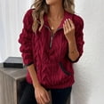 thumbnail image 2 of Gkeoshab Pullover Sweaters for Women Round Neck Long Sleeve Shirts for Women Casual Fall Tops Lightweight Tunic Sweaters Fashion Clothes Loose Fit 2025 Wine S, 2 of 7