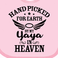 thumbnail image 4 of Inktastic Handpicked for Earth by My Yaya in Heaven with Angel Wings Boys or Girls Baby Bib, 4 of 4