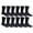 Black, variant on Yacht & Smith 12 Pair Mens King Size Crew Socks, Big and Tall Sports Athletic Socks, 13-16 (White w/Grey Heel & Toe)