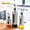 thumbnail image 4 of Botella de aceite Botellas de condimentos Contenedor Dispensador de suministros de cocina de acero inoxidable Herramienta de almacenamiento antideslizante Salsa para vinagre de soja Escala de 200ML Vogacara  HA009719-04B, 4 of 6