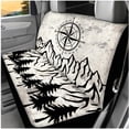 thumbnail image 3 of Jeiento Mountain 14 Pack Car Front Rear Seat Covers Steering Wheel Cover Seatbelt Cushion Armrest Cover Headrest Covers Coasters Keychain, Auto Interior Accessories for Men Women, 3 of 7