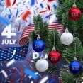 thumbnail image 5 of Ebaokuup 36 Pcs 1.57" Patriotic Letter Balls, Red White Blue Hanging Ornaments for 4th of July Memorial Day, 5 of 8