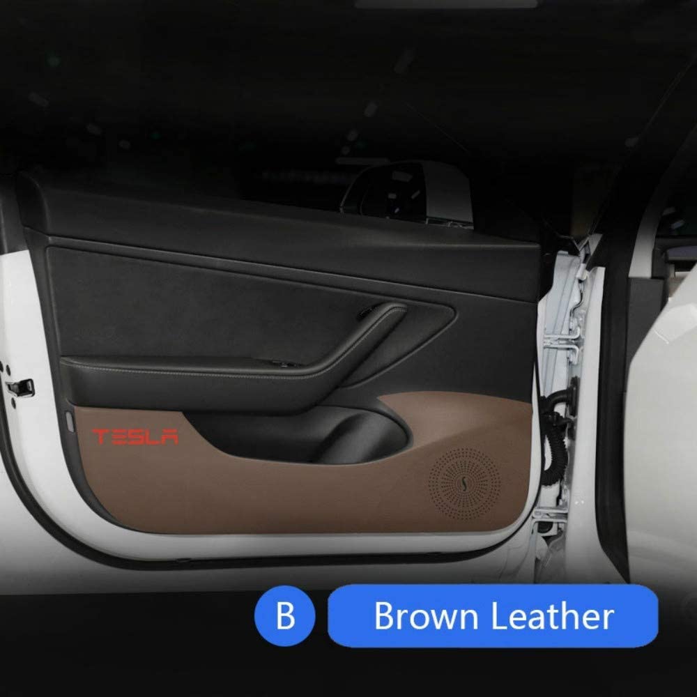 YEE PIN Door Kick Pads For 2022 Outlander PHEV - 4-Piece Carbon Fiber Style Protective Tape