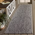 thumbnail image 2 of Safavieh Courtyard Karina Animal Indoor/Outdoor Runner Rug, Gray/Black, 2'3" x 6'7", 2 of 9