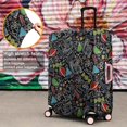 thumbnail image 4 of Math Equations Science Icons Black Pattern Luggage Cover Fashion Suitcase Cover Baggage Covers Fit 25-28 Inch Luggage (Go Travel), 4 of 5