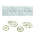thumbnail image 4 of Riguas Fondant Mold Non-stick Easy-Demoulding Soft Texture Heat-resistant Food Grade DIY Making Reusable Pineapple Fruit Chips Silicone Fondant Lace Mold Kitchen Supplies, 4 of 8