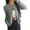 thumbnail image 1 of Cárdigans de Mujer, Cárdigan Abierto por Delante, Cárdigan Moderno de Punto Grueso y Holgado, Ideal para Otoño Gris XL, 1 of 9