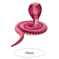 thumbnail image 6 of comerut Simulation Snake Plush Toy Realistic Snake Skin Giant Cobra Plushies Funny Trick Toy Soft Stuffed Animal Doll Children Educational Toys Home Decoration for Halloween April Fools' Day, 6 of 7