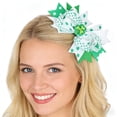 thumbnail image 7 of Msgweeeg Hairclips St. Patrick's Day St Patrick's Day Tail Bow Hair Clip Green Multi Layer Bow Hair Accessory for Girls Kids Festival Party Outfit Cute Holiday Hairpin, 7 of 7