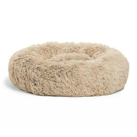 Best Friends by Sheri Luxury 23 Inch Shag Faux Fur Donut Dog Cat Pet Bed,