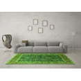 thumbnail image 3 of Ahgly Company Indoor Square Oriental Green Industrial Area Rugs, 6' Square, 3 of 4