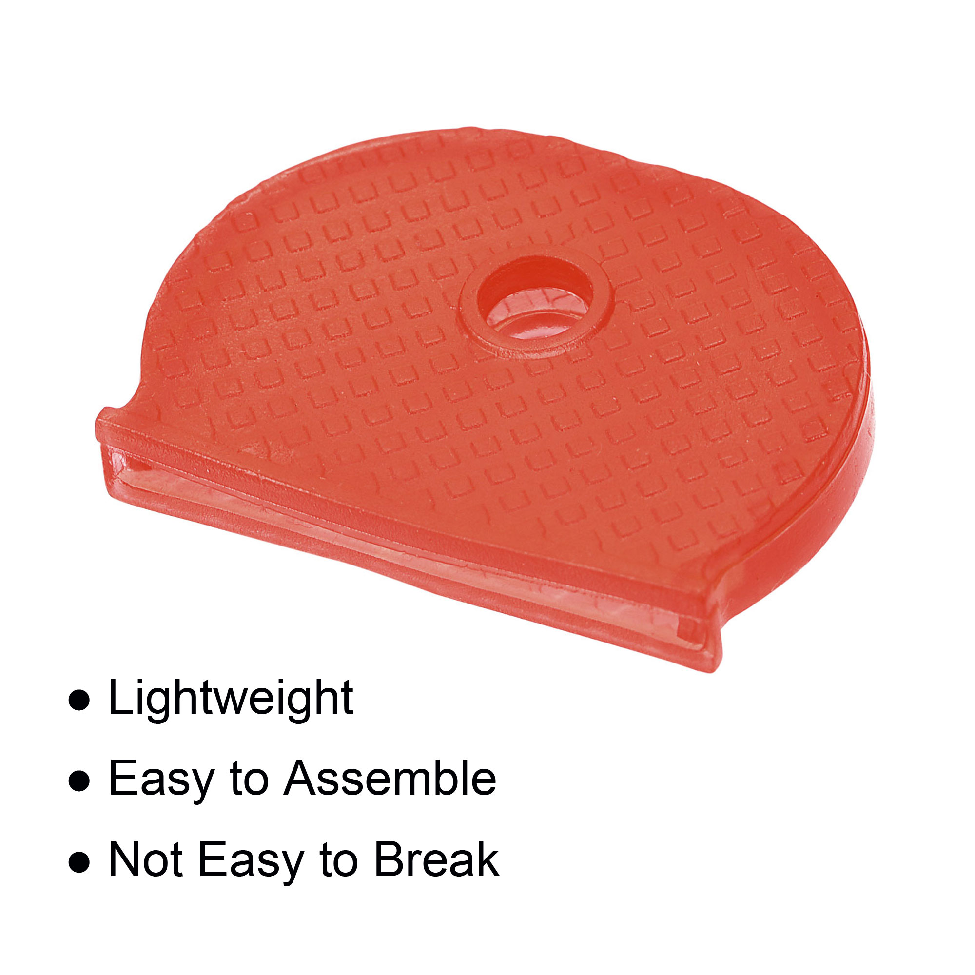 Unique Bargains Key Cap Cover Tags Identifier Label ID Silicone Sleeve Red, Yellow