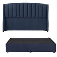 thumbnail image 1 of Box Base Cama King Size + Cabecera Majestic Rogga Azul, 1 of 8