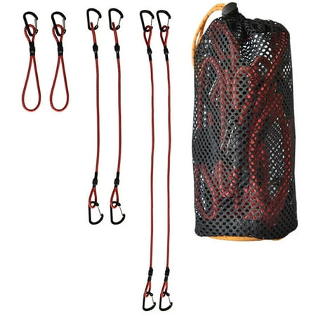 

Fovolat Bungee Cords|Heavy Duty Weatherproof Elastic Bungee Straps with Hooks|Bungee Cords for Securing Luggage Camp Tarps Garden
