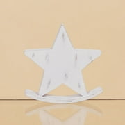 Pack of 2 Decorative Rustic Christmas Holiday White Washed Wood Stars 5.5"