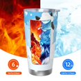 thumbnail image 6 of Haiem Collie in Bathtub Printed 20oz Straight Skinny Car Cups With Insulated Cup Sleeve Portable Handle, Sports Travel Coffee Mug, Stainless Steel, Insulated-Straw Three-piece Set, 6 of 8