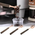 thumbnail image 1 of Summer Saving,Measuring Spoons with Wooden Handle, Food-Grade Polished Surface, Reusable Cooking Tool, Rose Gold Measuring Spoons, Kitchen Utensils for Precise Cooking, $BS$3, 1 of 9