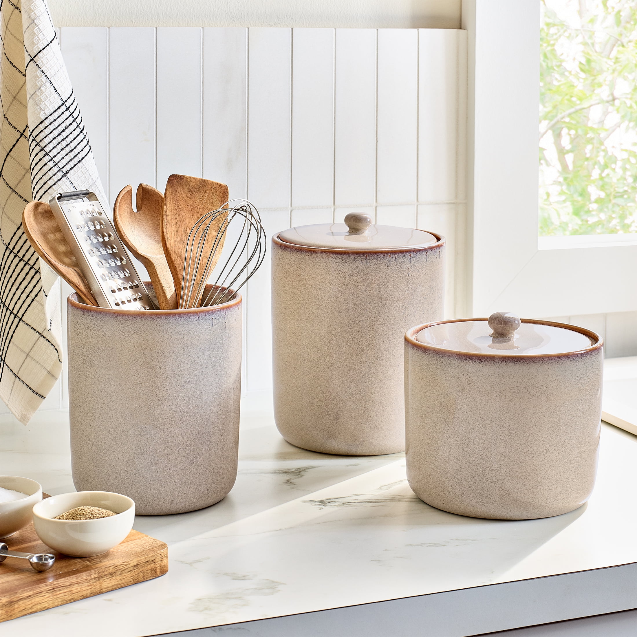 Better Homes & Gardens Large Ceramic Canister With Lid