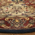 thumbnail image 3 of Safavieh Heritage Malcolm Oriental Area Rug, Multi/Burgundy, 3'6" x 3'6" Round, 3 of 8