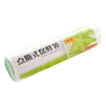 50 Count 12" x 16" Plastic Produce Bags on A Roll, Clear Kitchen Disposable Plastic Storage Bags for Fruit Vegetable Bread Spring Sale