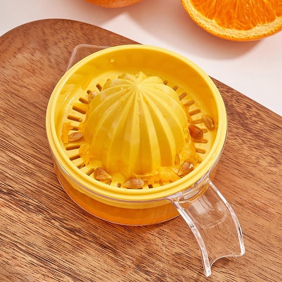Manual Citrus Juicer, Handheld Lemon and Lime Squeezer with Built-in Strainer and Pour Spout