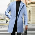 thumbnail image 6 of Super Fashion En Trench Men's British Style Solid Color Long Coat Fashionable Warm En Overcoat, 6 of 6