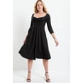 thumbnail image 5 of June & Vie Women's Plus Size Sweetheart Swing Dress, 5 of 6