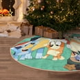thumbnail image 2 of Lsque Bluey Print Christmas Tree Skirt with Ties and Velcro,Xmas Holiday Decorations, Adjustable Tree Skirt-30", 2 of 6