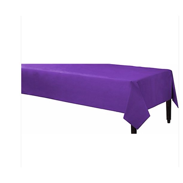 250' Purple Disposable Banquet Party Table Cloth Roll