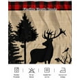 thumbnail image 5 of Christmas Animal Bed Skirt Moose Xmas Tree Bed Skirts California King Size 18 Inch Drop, Wrap Around Dust Ruffle&nbsp;Bedskirt with Adjustable Elastic Belt for Queen Size Beds, 5 of 7