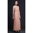 thumbnail image 3 of Bimba Floral Ladies Sleeveless Long Print Maxi Dress with Side Slits Summer Wear-XXX-Large, 3 of 6