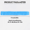 thumbnail image 3 of Disposable Bouffant Caps 100 Pack - 21 Inch Elastic Hair Nets for Food Service, Kitchen & Salon Use, Breathable White Head Covers, 3 of 9