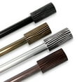 thumbnail image 2 of InStyleDesign  Elm Adjustable Black Curtain Rod Cocoa 66 to 120 inches Brown Finish, 2 of 5