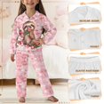 thumbnail image 6 of Yuyamidu Cute Sloth Button Pajamas for Girls 13-14T Strawberry Sleepwear Pants & Pullover Tops for Vacation Walking 2 PCS Comfy Long Sleeve Loungewear Set with Pockets, Pink, 6 of 7