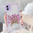 thumbnail image 3 of Retro Oil Painting Flower Phone Case For iPhone 11 12 Pro Max 15 Pro Max 13 12 Mini X XR XS SE 2020 8 7 Plus 14 Plus Covers, 3 of 5